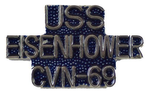 Eisenhower CVN-69 LAPEL PIN OR HAT PIN - Size 1" - VETERAN OWNED BUSINESS