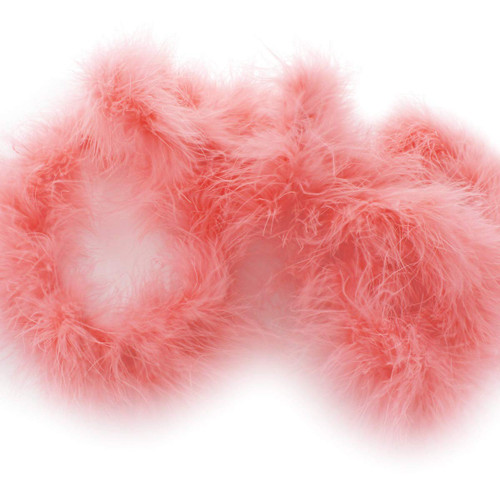 Full Marabou Feather Boa - 2 Yards - Coral