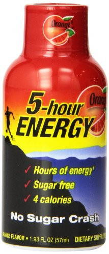 5 Hour Energy Shot, Orange, 24 Count