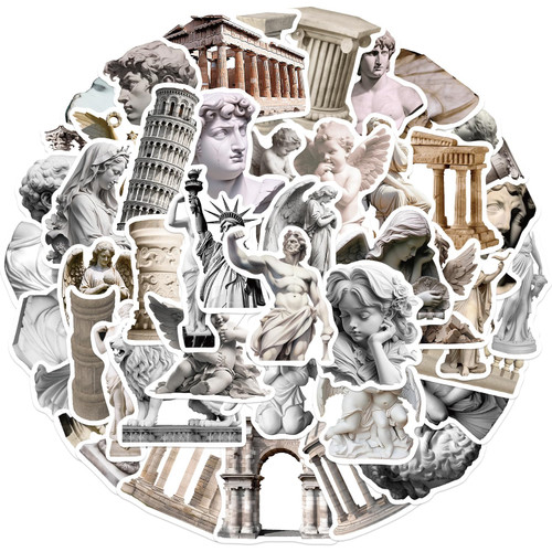 50Pcs Statue Stickers Pack, Vintage Graffiti Stickers for Scrapbook Water Bottles Laptop Phone Computer Skateboard Kindle, Waterproof Vinyl Stickers for Teens Adults 50Pcs Statue Stickers Pack, Vintage Graffiti Stickers for Scrapbook Water Bottles Laptop Phone Computer Skateboard Kindle, Waterproof Vinyl Stickers for Teens Adults