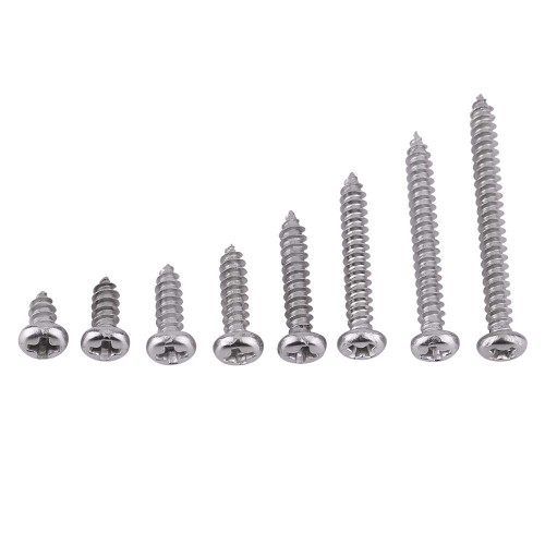 200Pcs/Set Self-Tapping Screws Kit Stainless Steel SS304 Metal Screws Pan/Flat/Truss Head M3 6MM~30MM Assortment Fastener Hardware(A: Pan Head) 200Pcs/Set Self-Tapping Screws Kit Stainless Steel SS304 Metal Screws Pan/Flat/Truss Head M3 6MM~30MM Assortment Fastener Hardware(A: Pan Head)