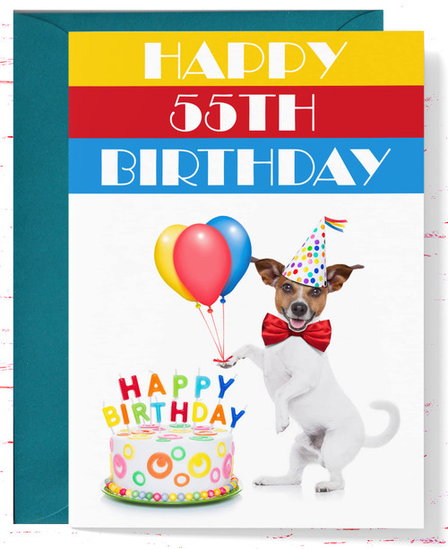 Funny 55th Birthday Card, Happy 55th Birthday For Him or Her, Humorous Card for 55 Year Old Birthday Men or Women Funny 55th Birthday Card, Happy 55th Birthday For Him or Her, Humorous Card for 55 Year Old Birthday Men or Women