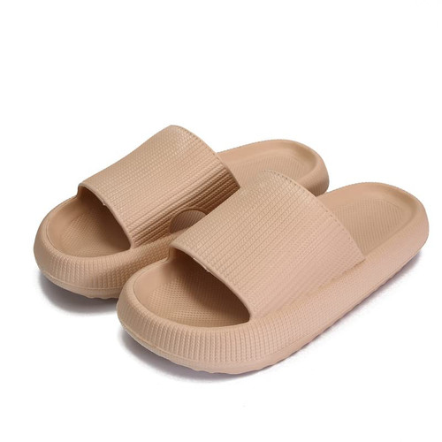 Cloud Slippers for Women and Men, Pillow House Slippers Massage Shower Bathroom Non-Slip Soft Comfy Thick Sole Platform Quick Drying Open Toe Home Cushion Slide Sandals for Indoor & Outdoor
