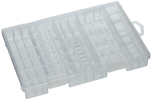 Fenical Transparent Storage Case for AA AAA C D 9V Hard Plastic Battery Case Holder Organizer