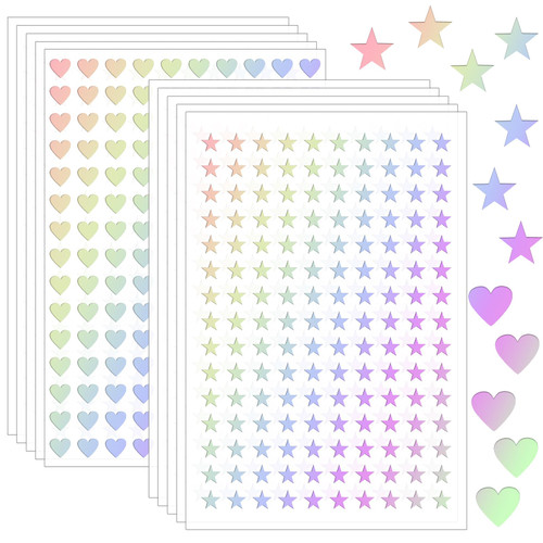 1500Pcs Star Stickers Small Star Stickers for Reward Small Stars Stickers Cute Stickers Mini Watercolor Stickers for Reward Home DIY and Office Decoration