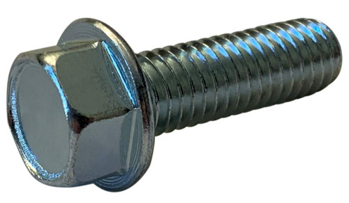 0808MW #8-32 x 1/2" Unslotted Indented Hex Washer Head Machine Screw Fully Threaded Zinc (Pack of 100)