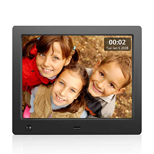 Digital Picture Frame 8 Inch with Motion Sensor and Remote Control 1024X768 LCD Digital Photo Frame with Photo/Video/ MP3/ Calendar/Time