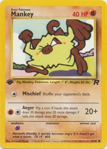 - Mankey (61) - Team Rocket - 1st Edition