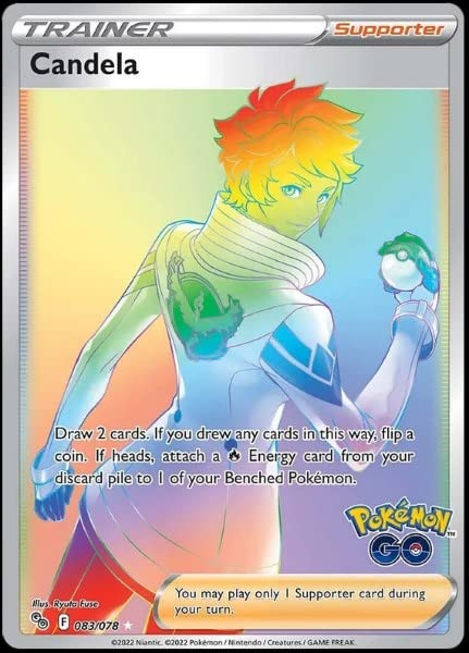 Candela 083/078 - Go - Full Art - Secret Rare Card - Rainbow