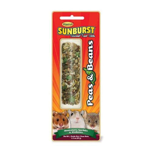 Sunburst Gourmet Treat Stick, 2.5 Ounces, Peas and Beans Flavor for Rabbits Guinea Pigs and Chinchillas Sunburst Gourmet Treat Stick, 2.5 Ounces, Peas and Beans Flavor for Rabbits Guinea Pigs and Chinchillas