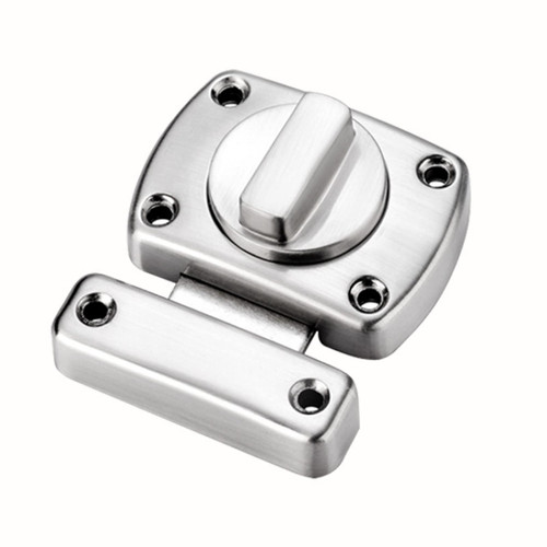 Bolt Wooden Door and Window Anti-Theft Door Buckle Door Bolt Cabinet Door Lock Buckle Sliding Door Safety Thickened Mounted Lock, Small Silver Rotate Bolt Latch Gate Latches Safety Door Slide Lock