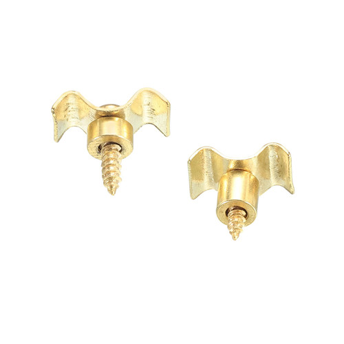 Guitar String Trees String Retainer Guides Gold for Electric Guitar Bass Parts Replacement with Screws 1 Set