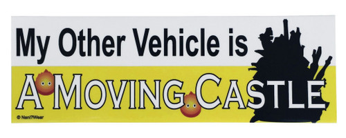NaniWear Miyazaki Anime Bumper Sticker My Other Vehicle is a Moving Castle