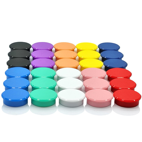 Fridge Magnet Strong Magnets Heavy Duty Magnets, 30 Pack 10 Colors Refrigerator Magnets, Colorful Small Whiteboard Magnets, Round Dry Erase Magnets for Whiteboard,Fridge,Crafts,Office,Locker