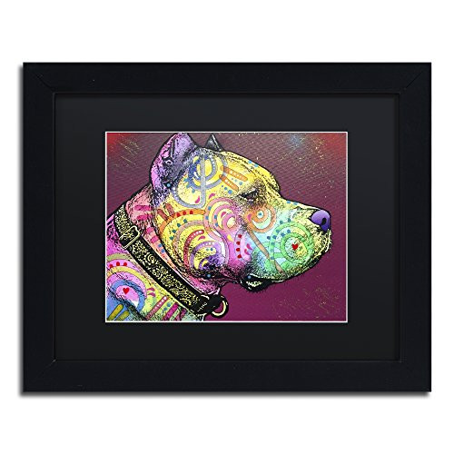 Pitbull Soul by Dean Russo, Black Matte, Black Frame 11x14-Inch