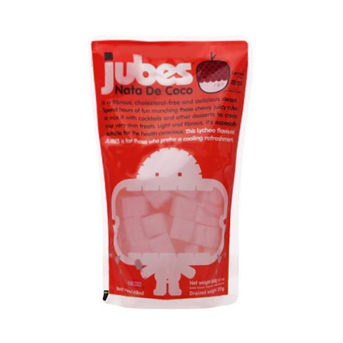 Jelly Nata De Coco Lychee Flavor by Jubes - 12.7oz (Pack of 1)