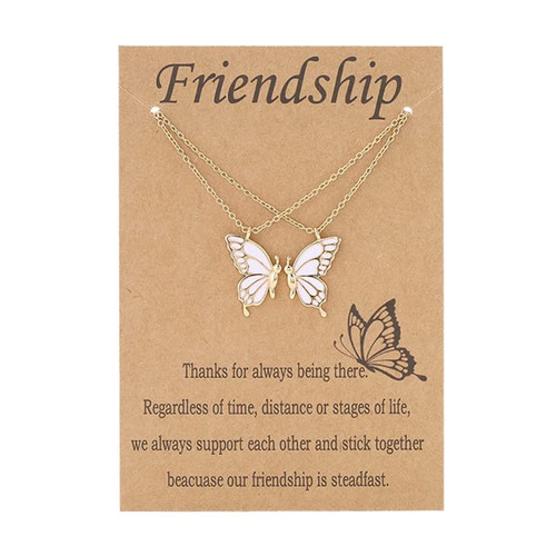 BFF Friendship Necklace for 2 Best Friend Necklaces for 2 Girls Butterfly Pendant Necklace Matching Necklaces for Best Friends Bff Gifts for Women Teen Girls BFF Friendship Necklace for 2 Best Friend Necklaces for 2 Girls Butterfly Pendant Necklace Matching Necklaces for Best Friends Bff Gifts for Women Teen Girls