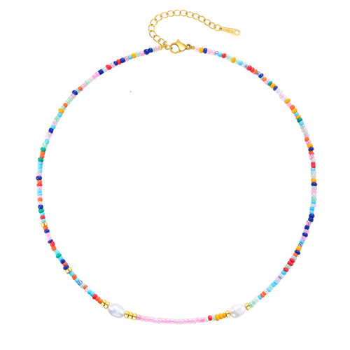 Colorful Beaded Choker Necklaces for Teen Girls Women Handmade Boho Freshwater Pearl Necklaces Y2K Trendy Pearl Necklace Christmas Jewelry Gifts for Teenage Women Colorful Beaded Choker Necklaces for Teen Girls Women Handmade Boho Freshwater Pearl Necklaces Y2K Trendy Pearl Necklace Christmas Jewelry Gifts for Teenage Women