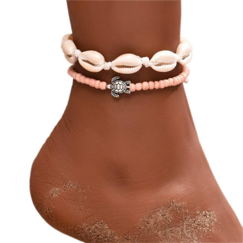 Boho Anklets Layered Ankle Bracelets Shell Anklet Beaded Anklet Chain Beach Foot Jewelry for Women and Girls Boho Anklets Layered Ankle Bracelets Shell Anklet Beaded Anklet Chain Beach Foot Jewelry for Women and Girls