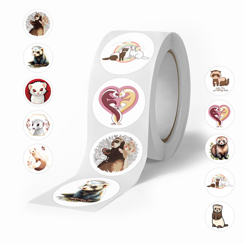 Cartoon Ferret Stickers Roll for Kids 500 Pieces Cute Ferret Label Stickers Decals for Boys Girls Birthday Party Favors Gifts Home Classroom Rewards Cartoon Ferret Stickers Roll for Kids 500 Pieces Cute Ferret Label Stickers Decals for Boys Girls Birthday Party Favors Gifts Home Classroom Rewards