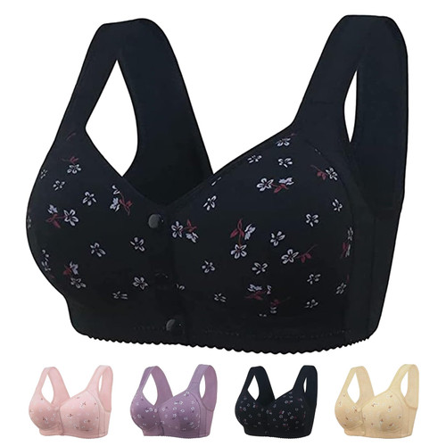 Daisy Bra for Seniors Front Closure, Daisy Bras for Older Women, Comfortable & Convenient Front Button Bra-Black||38 Daisy Bra for Seniors Front Closure, Daisy Bras for Older Women, Comfortable & Convenient Front Button Bra-Black||38