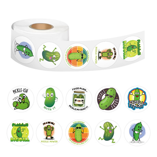 Funny Pickle Stickers Roll for Kids 500 Pieces Pickle Label Stickers Decals for Boys Girls Birthday Party Favors Gifts Home Classroom Rewards Funny Pickle Stickers Roll for Kids 500 Pieces Pickle Label Stickers Decals for Boys Girls Birthday Party Favors Gifts Home Classroom Rewards