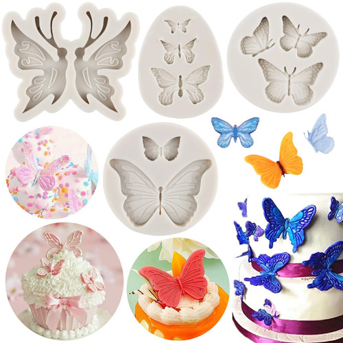 Butterfly Silicone Molds Butterfly Fondant Cake Baking Mold Silicone Butterfly Chocolate Mold For Sugar Cake Decoration Cupcake Topper Candy Polymer Clay Gum Paste Set Of 4 Butterfly Silicone Molds Butterfly Fondant Cake Baking Mold Silicone Butterfly Chocolate Mold For Sugar Cake Decoration Cupcake Topper Candy Polymer Clay Gum Paste Set Of 4