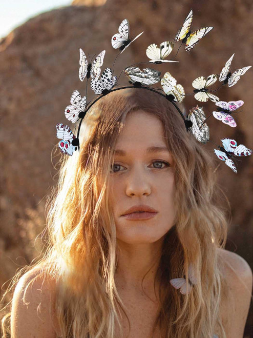 Butterfly Headbands White Butterfly Fascinator Hat Headpiece Butterfly Costume Crown Tea Party Wedding Hair Accessories for Women and Girls Butterfly Headbands White Butterfly Fascinator Hat Headpiece Butterfly Costume Crown Tea Party Wedding Hair Accessories for Women and Girls