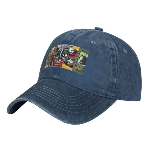 Jethro Rock Tull Band Cap Baseball Cap Vintage Washed Distressed Cotton Hat Unisex Adjustable Hat Navy Blue Jethro Rock Tull Band Cap Baseball Cap Vintage Washed Distressed Cotton Hat Unisex Adjustable Hat Navy Blue
