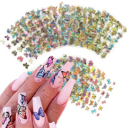 30 Sheets Butterfly Nail Art Stickers Colorful Gold 3D Self-Adhesive Nail Decals Colorful Butterfly Nail Accessories Nail Supplies for Women Girls DIY Acrylic Nail Art Decorations 30 Sheets Butterfly Nail Art Stickers Colorful Gold 3D Self-Adhesive Nail Decals Colorful Butterfly Nail Accessories Nail Supplies for Women Girls DIY Acrylic Nail Art Decorations