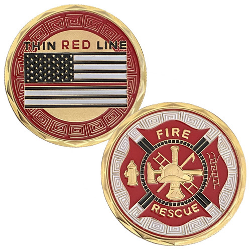 FIRE Rescue Department Firefighters Challenge Coin Gift The Thin Red Line Maltese Cross Fireman Prayer Coin FIRE Rescue Department Firefighters Challenge Coin Gift The Thin Red Line Maltese Cross Fireman Prayer Coin