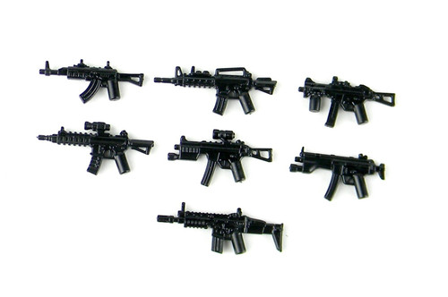 Custom Collectible Modern Combat Weapons Pack (P18) Designed for Brick Minifigures