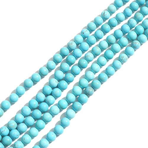 Natural Stone 6mm Turquoise Round Crystal Energy Stone Beading Loose Gemstone DIY Smooth Beads for Bracelet Necklace Earrings Jewelry Making Natural Stone 6mm Turquoise Round Crystal Energy Stone Beading Loose Gemstone DIY Smooth Beads for Bracelet Necklace Earrings Jewelry Making