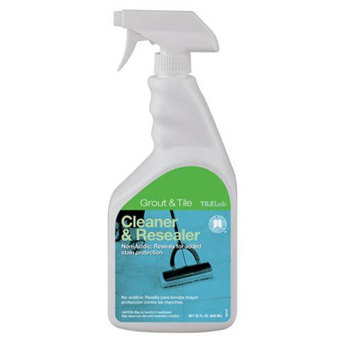 Custom Building Products TileLab Grout & Tile Cleaner and Resealer, 32 fl. oz.(946 ml) Custom Building Products TileLab Grout & Tile Cleaner and Resealer, 32 fl. oz.(946 ml)
