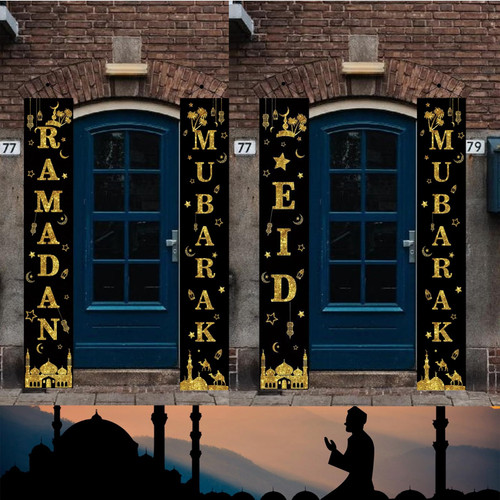 3pcs Ramadan Eid Mubarak Porch Banner with 70.9"X11.8", Muslim Arabic Door Signs, Islamic Hanging Banners for Ramadan Eid Mubarak Party Indoor Outdoor Eid Ramadan Mubarak Decorations 3pcs Ramadan Eid Mubarak Porch Banner with 70.9"X11.8", Muslim Arabic Door Signs, Islamic Hanging Banners for Ramadan Eid Mubarak Party Indoor Outdoor Eid Ramadan Mubarak Decorations