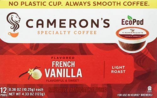 Cameron's Coffee Single Serve Pods, Flavored, French Vanilla, 12 Count