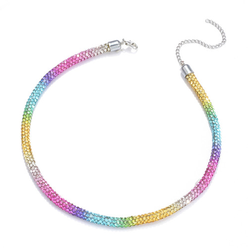 Rhinestone Choker Necklace Sparkle Glitter Necklaces Crystal Diamond Row Choker Party Prom Neck Jewelry for Women (C) Rhinestone Choker Necklace Sparkle Glitter Necklaces Crystal Diamond Row Choker Party Prom Neck Jewelry for Women (C)