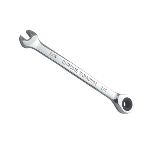 1/4 Inch Ratcheting Combination Wrench,SAE 72 Teeth,12 Point Ratchet Spanner Tools,Gear Wrench Cr-V Constructed
