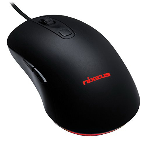 Nixeus Revel Gaming Mouse PMW 3360 for Windows & Mac OS, Rubberized Black