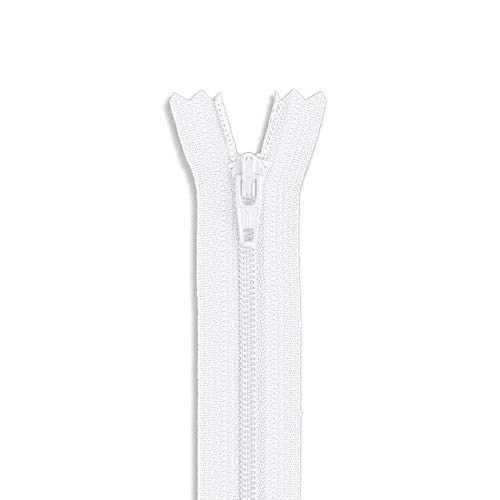 30" Nylon Coil Pant Skirt Dress Zipper White 30 inch Zip for Sewing Craft