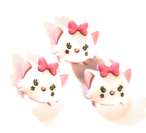 Officially Licensed Disney Aristocats Tsum Buttons by Buttons and Embellishments - 3 Pieces - Marie Officially Licensed Disney Aristocats Tsum Buttons by Buttons and Embellishments - 3 Pieces - Marie