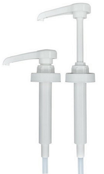 2 Syrup Pumps for Snappy Snow Cone Syrup and Popcorn Butter Oil 1 Gallon Jugs. 10ml (2 Teaspoons) per Stroke. FDA Compliant. BPA Free. Product of (White)