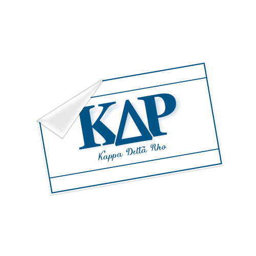 Kappa Delta Rho Licensed Decal Sticker 3x5 inches Laptop Decor (Kappa Delta Rho #4)