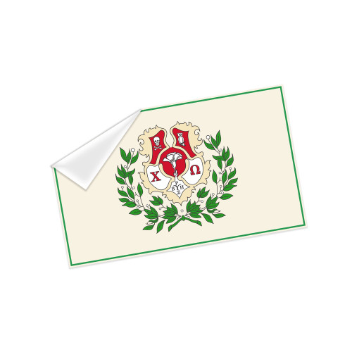 Chi Omega Sorority Licensed Decal Sticker 3x5 inches Laptop Decor (Chi Omega #1)