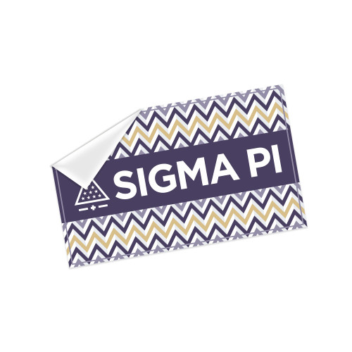 Sigma Pi Fraternity Licensed Decal Sticker 3x5 inches Laptop Decor (Sigma Pi #2)