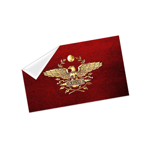 Western Roman Empire SPQR Licensed Decal Sticker 3x5 inches Laptop Decor (Roman Empire)