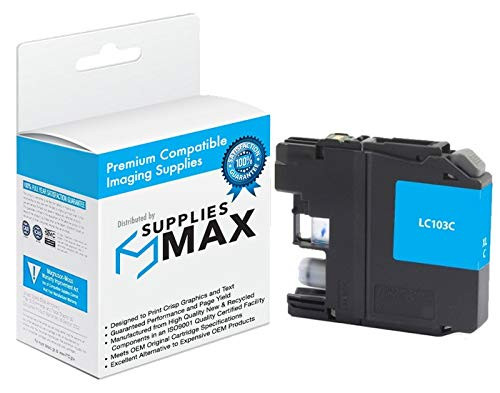 Compatible Replacement for Brother DCP-J132/J522/J752/J4110/MFC-J245/450/J4310/J6920DW Cyan High Yield Inkjet (600 Page Yield) (LC-101C)