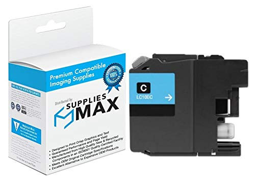 Compatible Replacement for Brother MFC-J6925DW Cyan Super High Yield Inkjet (1200 Page Yield) (LC-10EC)