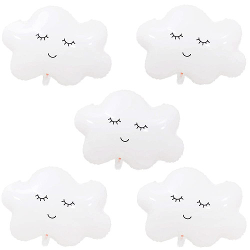 White Cloud Balloons Cloud Shaped Foil Mylar Balloons for Baby Shower Cloud Themed Party Birthday Decoration Supplies 30 inch 5PCS White Cloud Balloons Cloud Shaped Foil Mylar Balloons for Baby Shower Cloud Themed Party Birthday Decoration Supplies 30 inch 5PCS