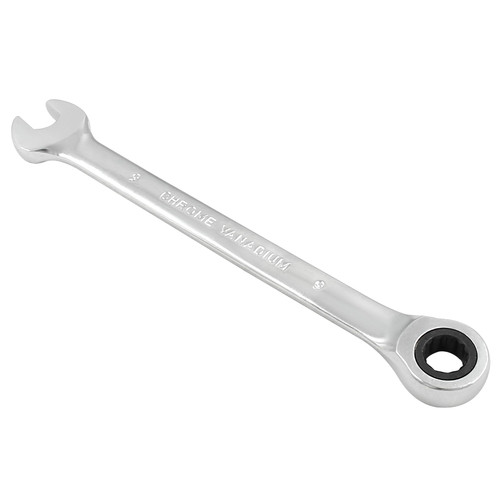 9mm Ratcheting Combination Wrench, 72 Teeth Metric Ratcheting Wrench SAE 12 Point Ratchet Box Ended Spanner Tools